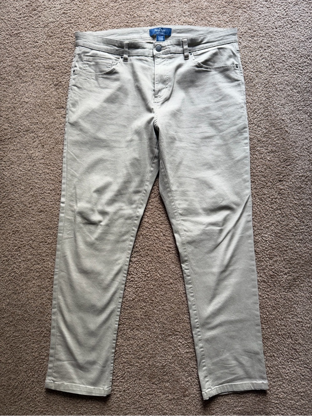 Slim Fit Chinos in Light Khaki